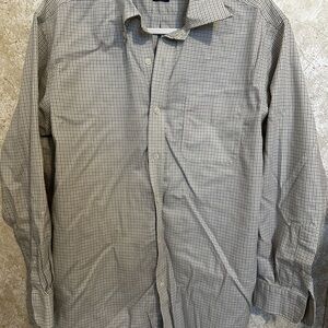 Ralph Lauren Navy Checkered Classic Fit Shirt A104